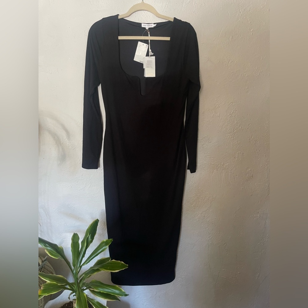 Good American Long Sleeve Bodycon Dress